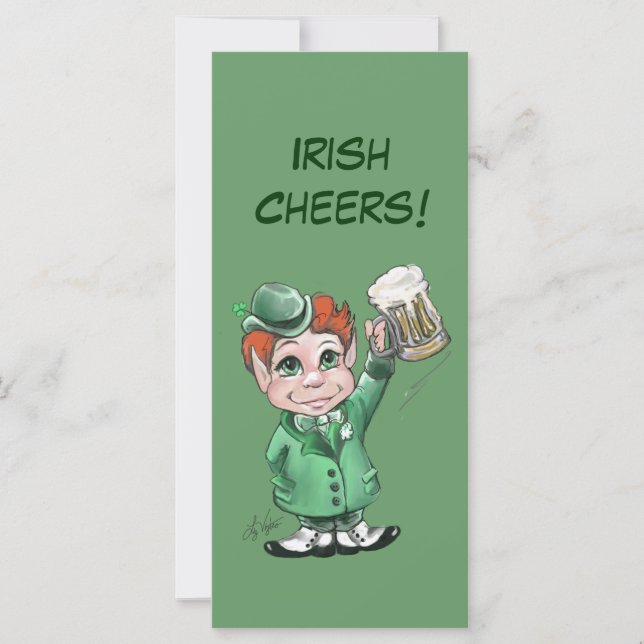 ¡Saludos irlandeses! Marcapáginas (Anverso)