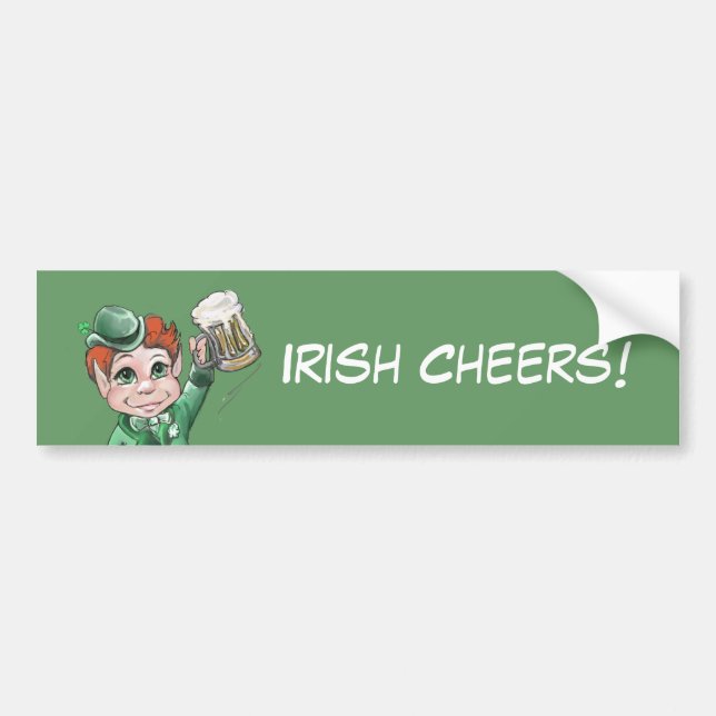 ¡Saludos irlandeses! Pegatinas para coches (Frente)