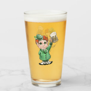 ¡Saludos irlandeses! Vaso de cristal