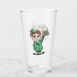¡Saludos irlandeses! Vaso de cristal