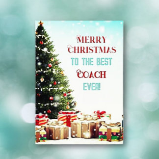 ¡Saludos! Mejor Tarjeta de Navidad para Entrenador
