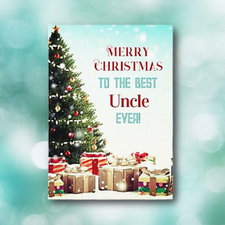 ¡Saludos! Mejor tarjeta de Navidad para tío