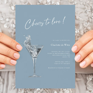 Saludos modernos para amar la invitación a la duch