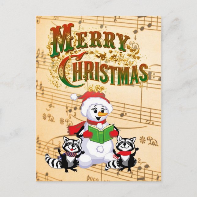 Saludos musicales del navidad (Anverso)