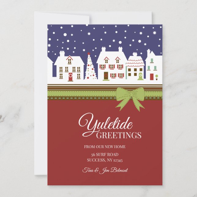Saludos Navideños Desde Nuestra Nueva Tarjeta De V (Anverso)