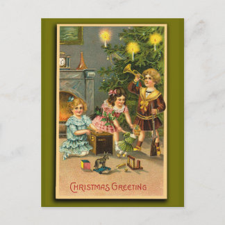 Saludos navideños Tarjetas navideñas de arte victo
