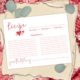 Saludos para amar la tarjeta de recetas de San Val