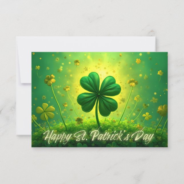 Saludos para el Día de San Patricio (Anverso)