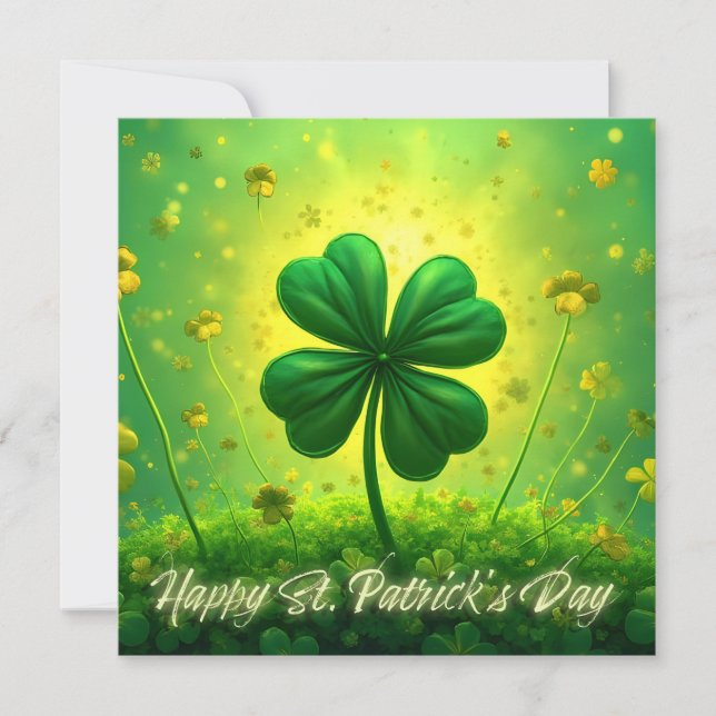 Saludos para el Día de San Patricio (Anverso)