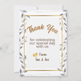 Saludos personalizados de tarjetas de agradecimien