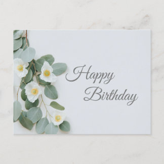 Saludos Tarjeta Flor Feliz Cumpleaños