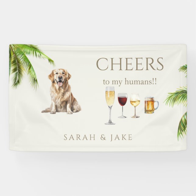 Saludos tropicales a mi pancarta Humans Cocktails  (Horizontal)