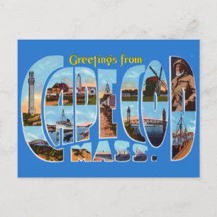 Saludos vintage desde la postal de viaje de Cape C