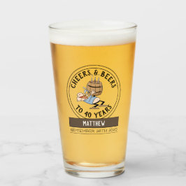 Saludos Y Cervezas 40 Personalizado de Cumpleaños