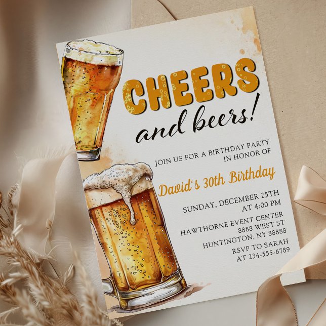 Saludos y cervezas Invitación a la fiesta de cumpl (Subido por el creador)