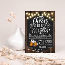 Saludos y cervezas Invitación al cumpleaños