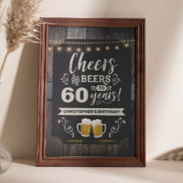 Saludos y Cervezas Señal de Bienvenida 60 cumpleañ