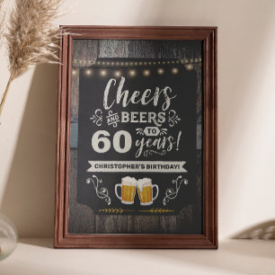 Saludos y Cervezas Señal de Bienvenida 60 cumpleañ