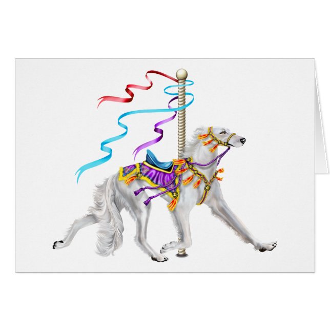 Saluki Carousel White (Anverso (Horizontal))