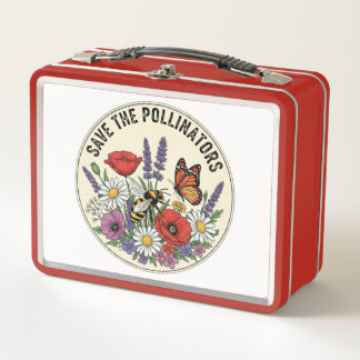 Salva al polinizador con abeja, mariposa y flores