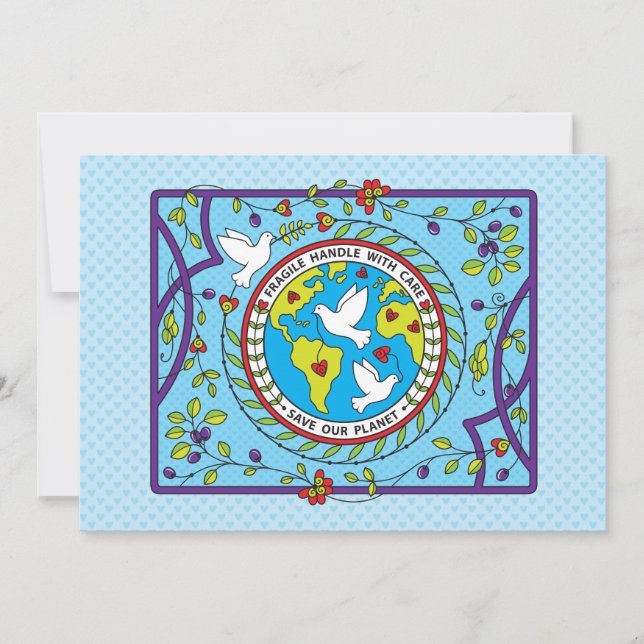 Salva Nuestro Planeta_Tarjeta plana 7" x 5" (Anverso)