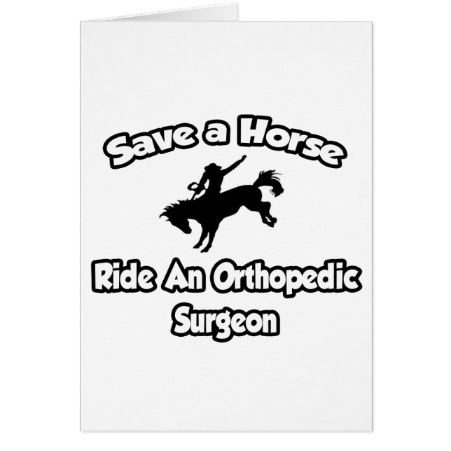 Salva un caballo, corre un cirujano ortopedia (Frente)