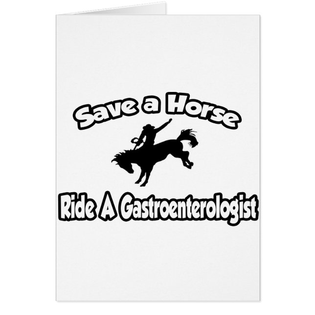 Salva un caballo, corre un gastroenterólogo (Frente)
