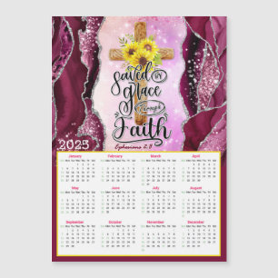 Salvado por gracia a través del calendario de la f