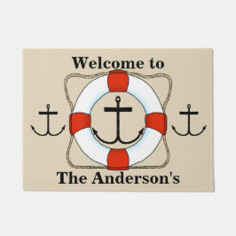 Salvador de vida y alfombra de puerta de anclaje