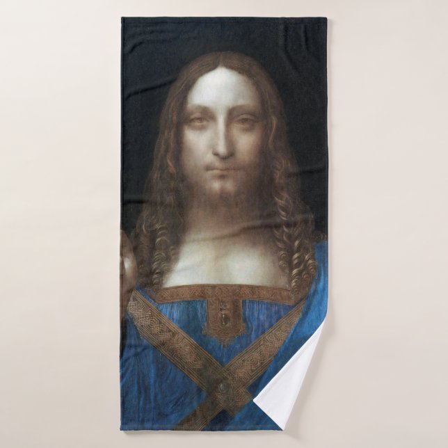 Salvador Mundi, Jesucristo, Leonardo da Vinci (Toalla de baño)