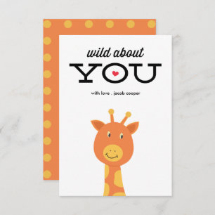 Salvaje sobre usted tarjeta del el día de San