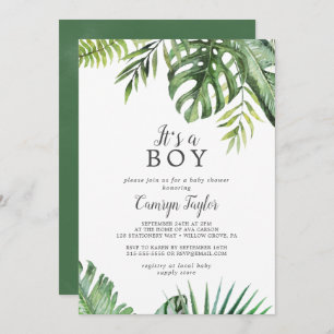 Salvaje tropical es una invitación de un niño en B