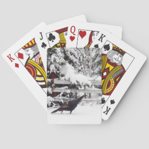 Salvaje Turquía caminando en cartas de juego de ni