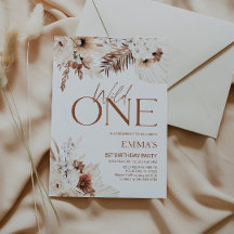 Salvaje Una Invitación A Cumpleaños Boho Pampas