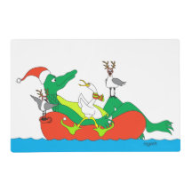 Alligador Tropical Holday Placemat