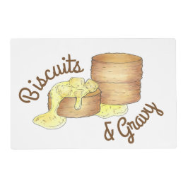 Salvamanteles Biscuits y alimentos para el desayuno Sur de Gravy