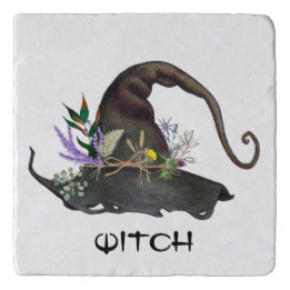 Salvamanteles Brujería bruja Gorra herbal Trivet de Piedra Blanc