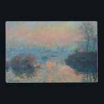 Salvamanteles Claude Monet - Atardecer en el Sena en Lavacourt<br><div class="desc">Atardecer en el Sena en Lavacourt,  Efecto Invierno / Soleil couchant sur la Seine a Lavacourt,  effet d'hiver - Claude Monet,  Petróleo en lienzo,  1880</div>