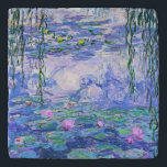 Salvamanteles Claude Monet Water relaja arte impresionista franc<br><div class="desc">Claude Monet Water Lilies es una colección de aproximadamente 250 pinturas al óleo del impresionista francés Claude Monet. Los cuadros representan el florido jardín de Monet en Giverny.</div>