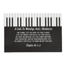 Claves de piano blanco y negro bíblico verso lamin