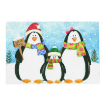 Día de fiesta de la familia del pingüino