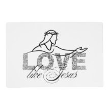 Diseño de tipografía cristiana Ama como Jesús