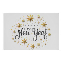 “Feliz Año Nuevo/Blanco Deslucido” Individual de F