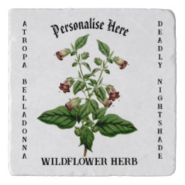 Salvamanteles Flor floral de hierba de Atropa Belladonna