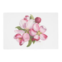 Flores de manzana - Placematos laminados