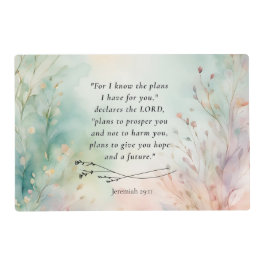 Salvamanteles Jeremiah 29:11 Biblia Verse Image