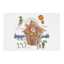 Navidades cómicos escenifican Santa Elves y Rudolp