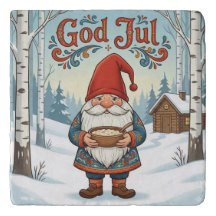 Norwegian Nisse God Jul Christmas Trivet