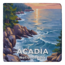 Parque Nacional Acadia | Arte de Viaje Pintura Mai