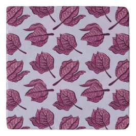 Salvamanteles Patrón de flor Pink Physalis Pastel Botánico
